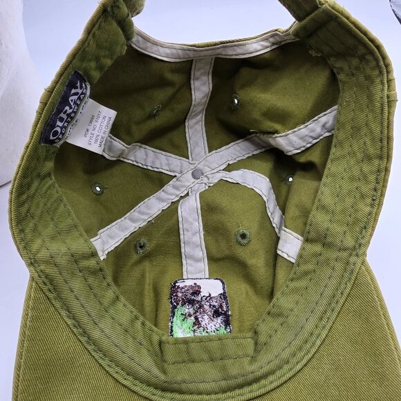 Ouray Yosemite Adults Adjustable Olive Green Cotton Embroidered Cap Casual - Picture 7 of 9